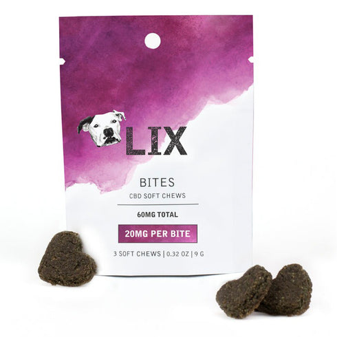 Lix CBD Trial Bites Dog Soft Chews 60mg 3Ct - Poudre Pet and Feed Supply